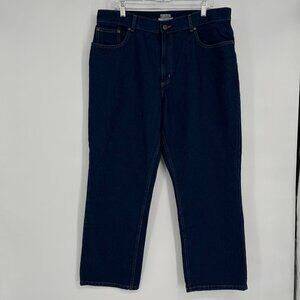 L.L. Bean Women's Original‎ Fit Jeans Size 18 Petite 100% Cotton Dark Wash Denim